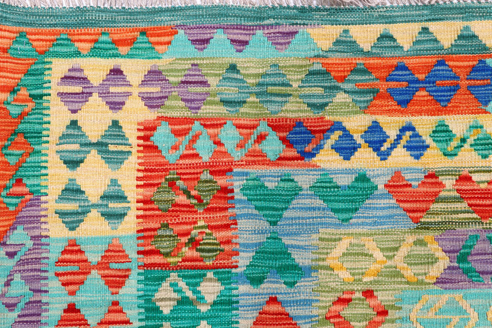 Multi Colored Kilim 8' 5 x 10' - No. 57327 - ALRUG Rug Store