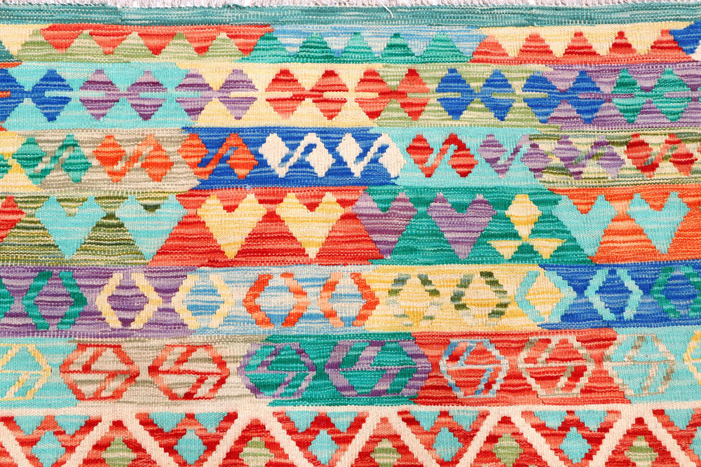 Multi Colored Kilim 8' 5 x 10' - No. 57327 - ALRUG Rug Store