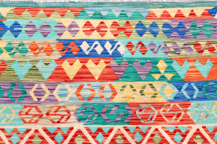 Multi Colored Kilim 8' 5 x 10' - No. 57327 - ALRUG Rug Store