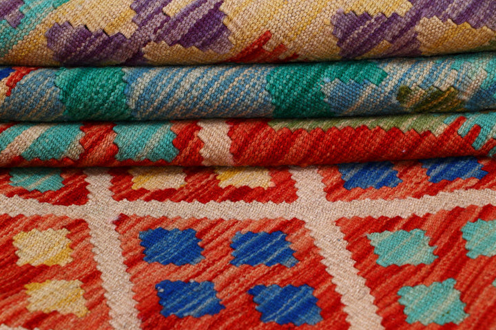 Multi Colored Kilim 8' 5 x 10' - No. 57327 - ALRUG Rug Store