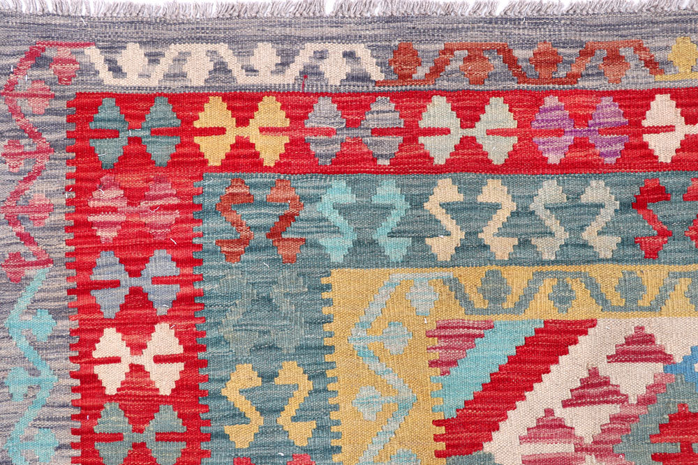 Multi Colored Kilim 8' 5 x 9' 7 - No. 57328 - ALRUG Rug Store