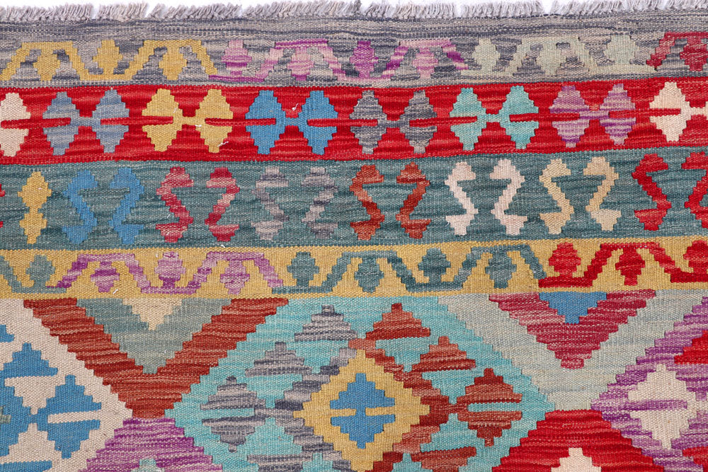 Multi Colored Kilim 8' 5 x 9' 7 - No. 57328 - ALRUG Rug Store