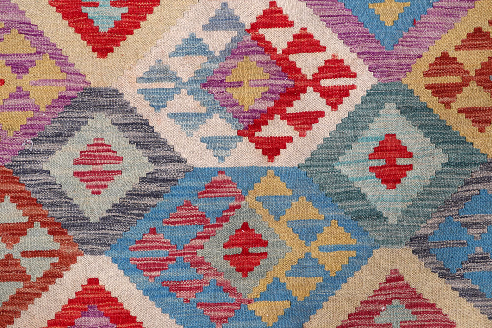 Multi Colored Kilim 8' 5 x 9' 7 - No. 57328 - ALRUG Rug Store