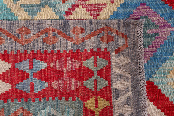 Multi Colored Kilim 8' 5 x 9' 7 - No. 57328 - ALRUG Rug Store