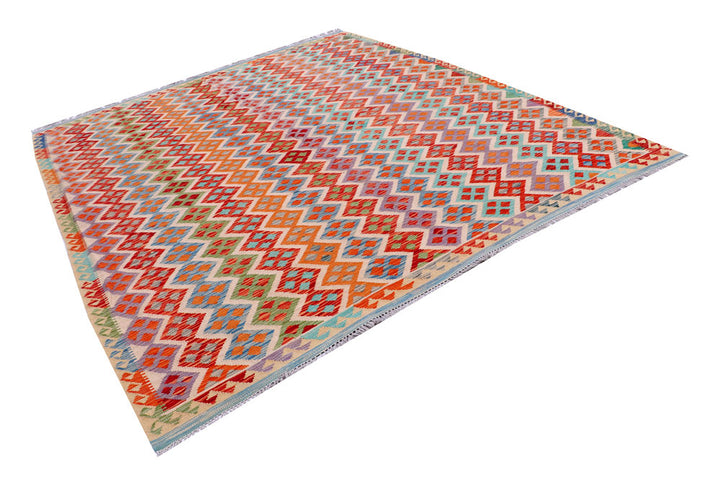 Multi Colored Kilim 8' 5 x 9' 10 - No. 57329 - ALRUG Rug Store