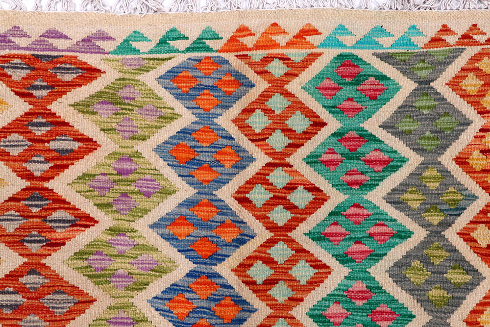 Multi Colored Kilim 8' 2 x 9' 8 - No. 57330 - ALRUG Rug Store