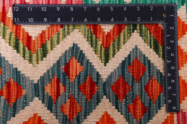 Multi Colored Kilim 8' 2 x 9' 8 - No. 57330 - ALRUG Rug Store