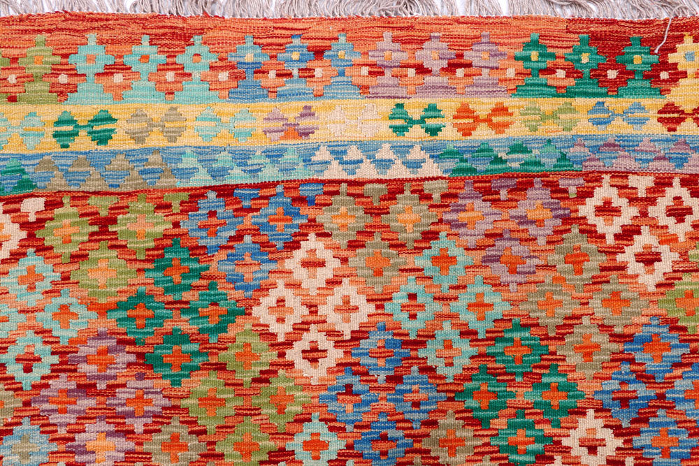 Multi Colored Kilim 8' 5 x 10' 3 - No. 57331 - ALRUG Rug Store
