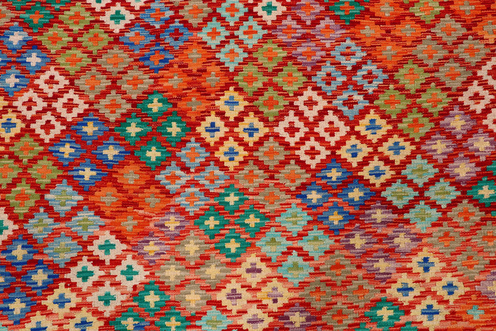 Multi Colored Kilim 8' 5 x 10' 3 - No. 57331 - ALRUG Rug Store