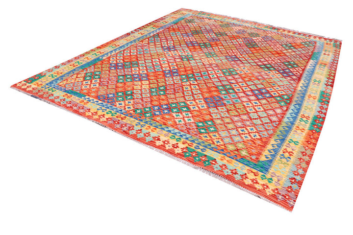 Multi Colored Kilim 8' 5 x 10' 3 - No. 57331 - ALRUG Rug Store