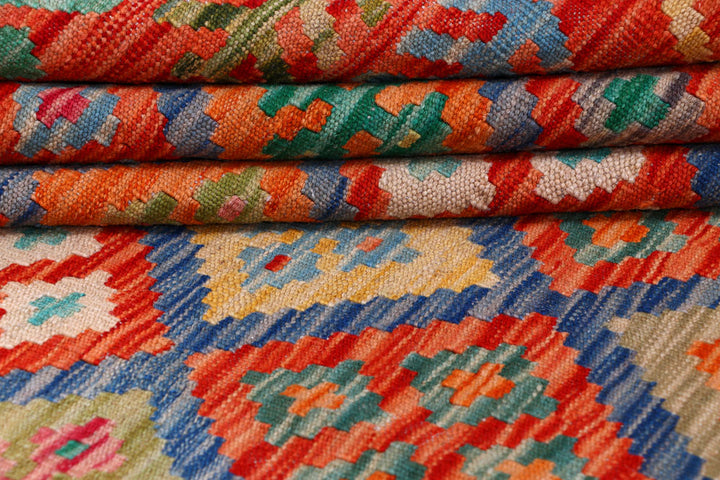 Multi Colored Kilim 8' 4 x 9' 9 - No. 57332 - ALRUG Rug Store
