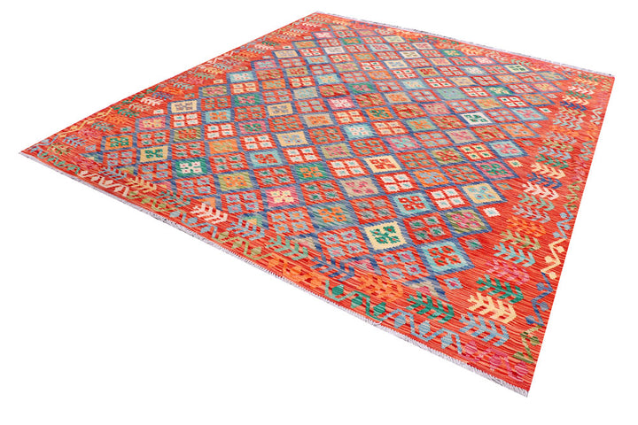 Multi Colored Kilim 8' 4 x 9' 9 - No. 57332 - ALRUG Rug Store