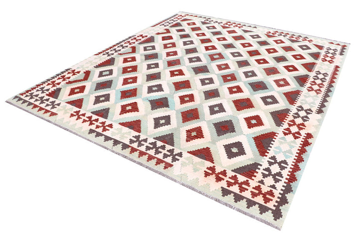 Multi Colored Kilim 8' 2 x 9' 10 - No. 57333 - ALRUG Rug Store