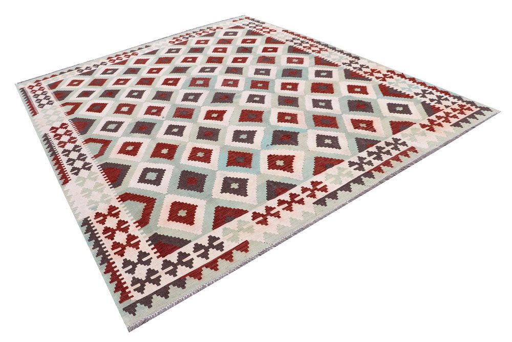 Multi Colored Kilim 8' 2 x 9' 10 - No. 57333 - ALRUG Rug Store