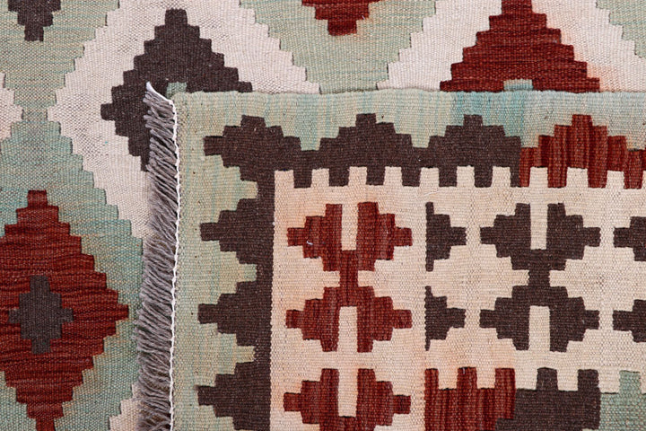 Multi Colored Kilim 8' 2 x 9' 10 - No. 57333 - ALRUG Rug Store