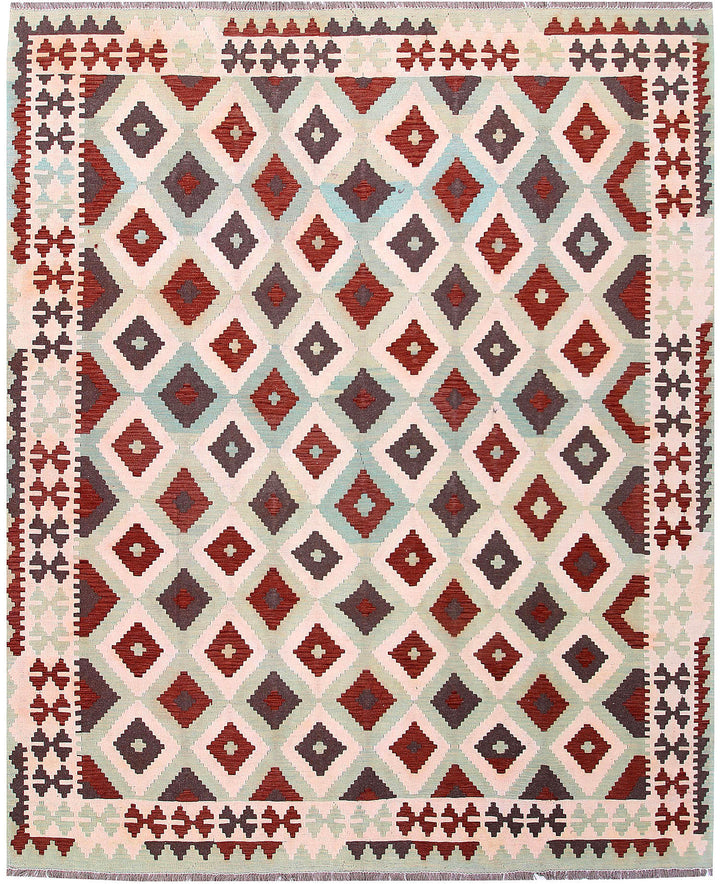 Multi Colored Kilim 8' 2 x 9' 10 - No. 57333 - ALRUG Rug Store