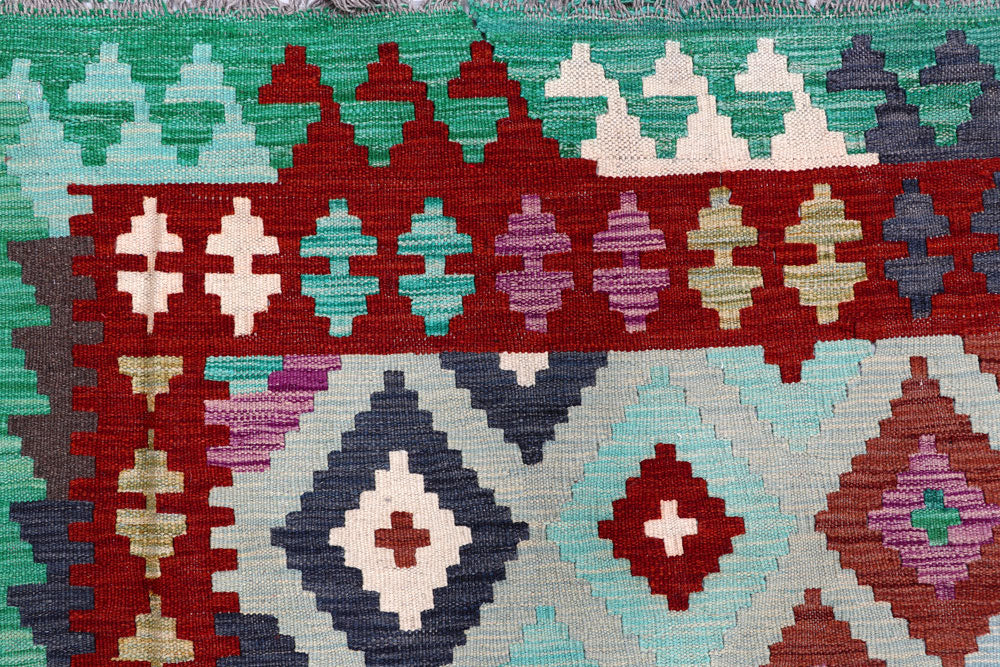 Multi Colored Kilim 8' 2 x 9' 8 - No. 57334 - ALRUG Rug Store