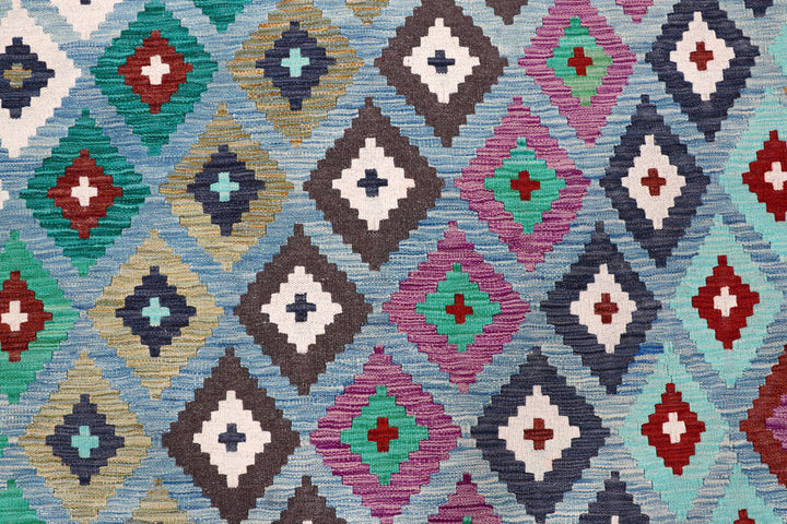 Multi Colored Kilim 8' 2 x 9' 8 - No. 57334 - ALRUG Rug Store