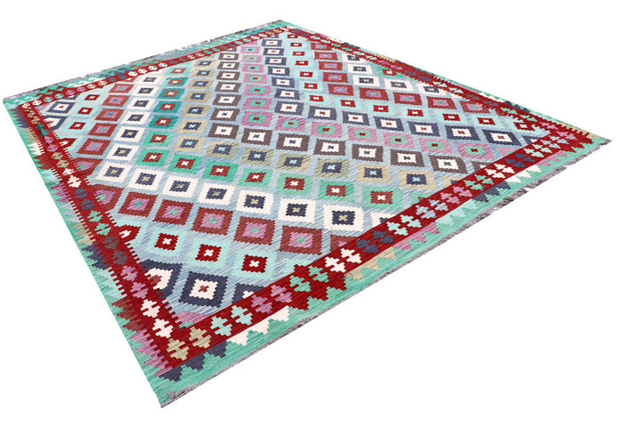 Multi Colored Kilim 8' 2 x 9' 8 - No. 57334 - ALRUG Rug Store