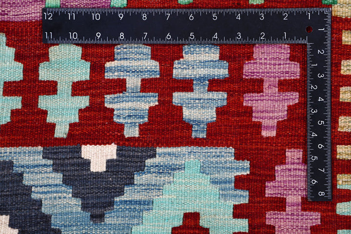 Multi Colored Kilim 8' 2 x 9' 8 - No. 57334 - ALRUG Rug Store