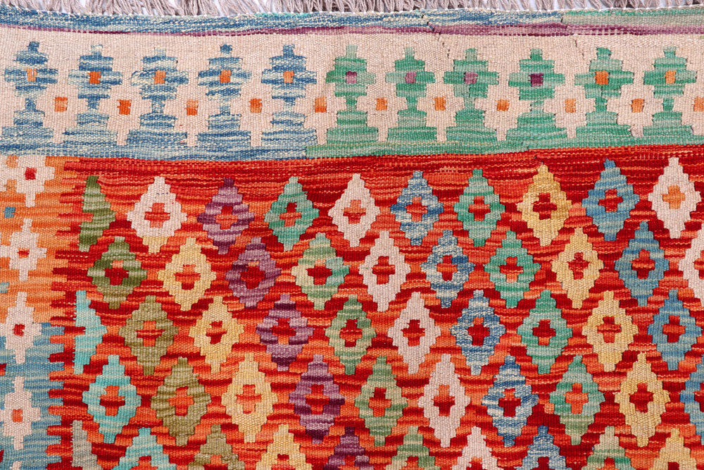 Multi Colored Kilim 8' 9 x 11' 4 - No. 57336 - ALRUG Rug Store