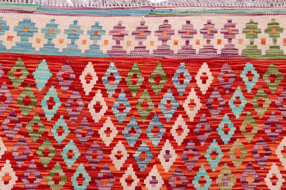 Multi Colored Kilim 8' 9 x 11' 4 - No. 57336 - ALRUG Rug Store