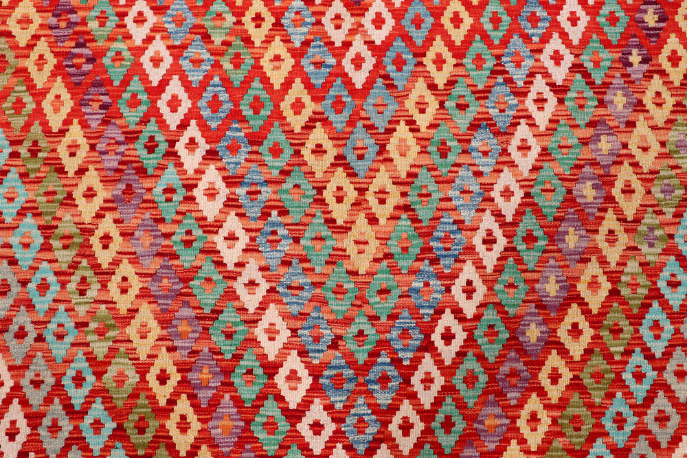 Multi Colored Kilim 8' 9 x 11' 4 - No. 57336 - ALRUG Rug Store