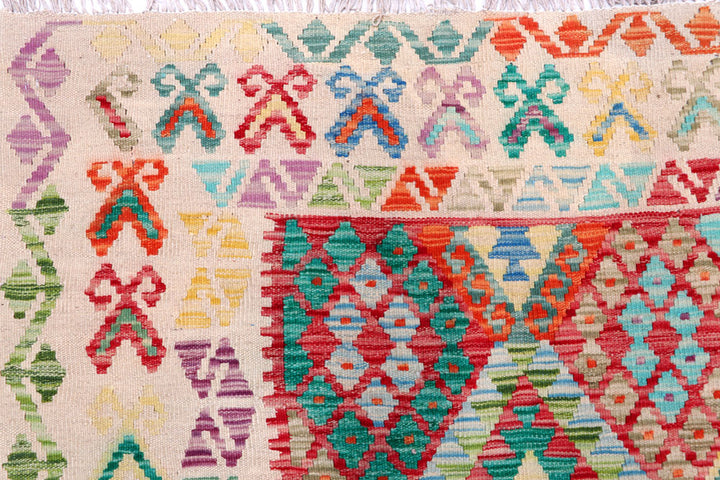 Multi Colored Kilim 8' 10 x 11' 10 - No. 57337 - ALRUG Rug Store