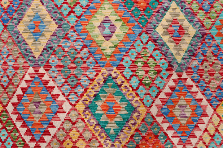 Multi Colored Kilim 8' 10 x 11' 10 - No. 57337 - ALRUG Rug Store