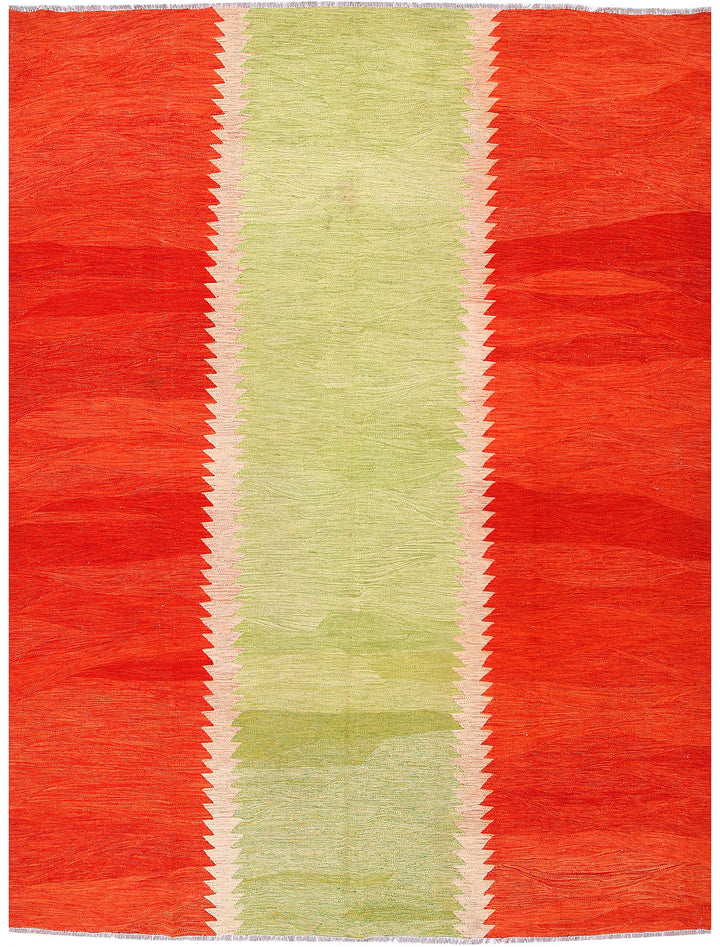 Multi Colored Kilim 9' 3 x 11' 10 - No. 57338 - ALRUG Rug Store