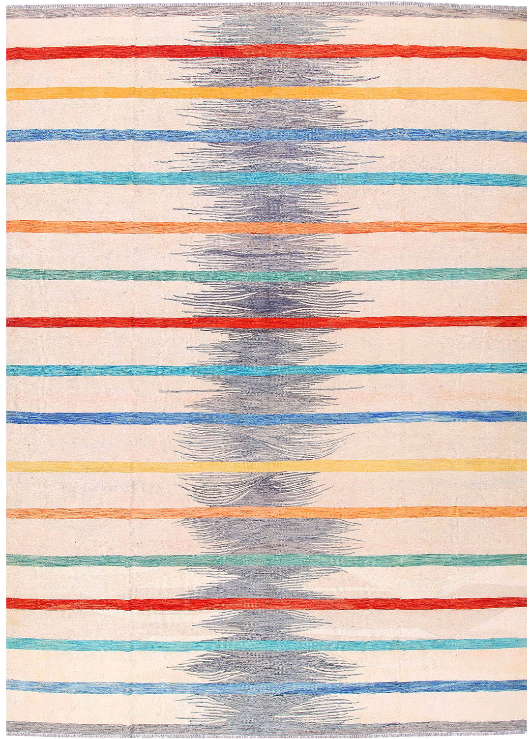 Multi Colored Kilim 8' 8 x 12' 3 - No. 57339 - ALRUG Rug Store