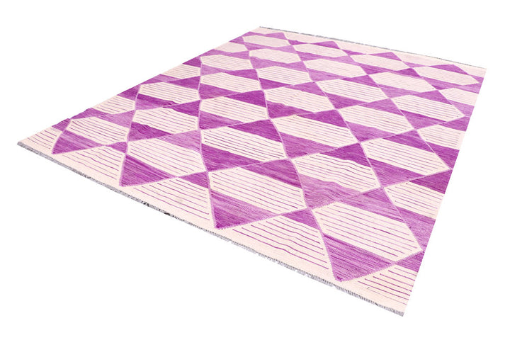 Medium Orchid Kilim 7' 10 x 10' 4 - No. 57340 - ALRUG Rug Store