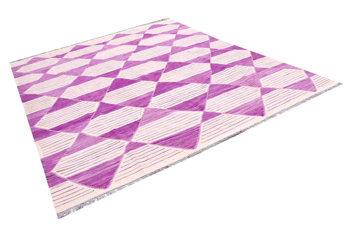 Medium Orchid Kilim 7' 10 x 10' 4 - No. 57340 - ALRUG Rug Store