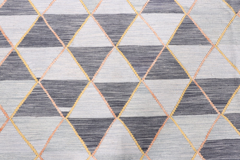 Multi Colored Kilim 8' 2 x 9' 11 - No. 57341 - ALRUG Rug Store