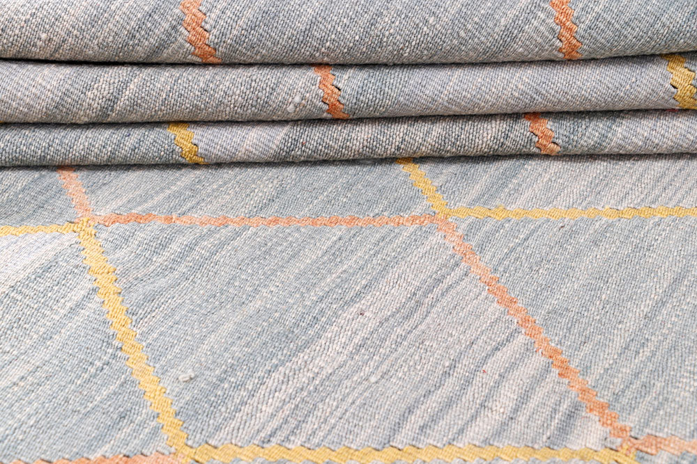 Multi Colored Kilim 8' 2 x 9' 11 - No. 57341 - ALRUG Rug Store