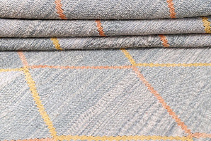 Multi Colored Kilim 8' 2 x 9' 11 - No. 57341 - ALRUG Rug Store