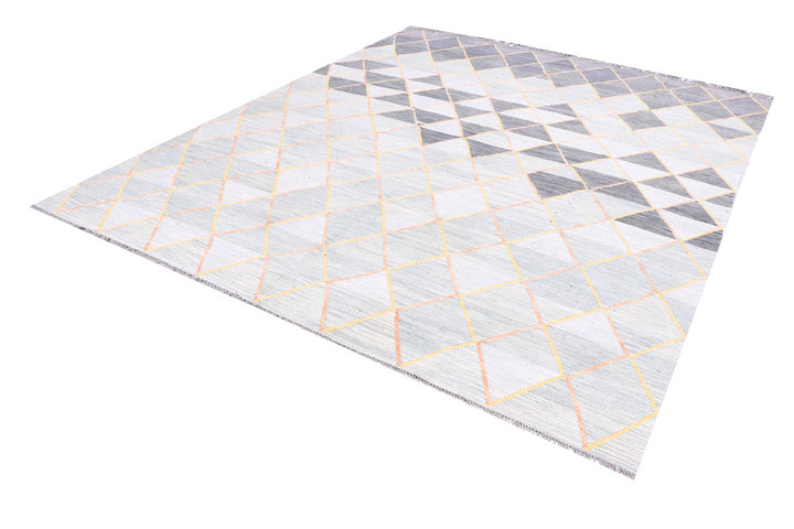 Multi Colored Kilim 8' 2 x 9' 11 - No. 57341 - ALRUG Rug Store