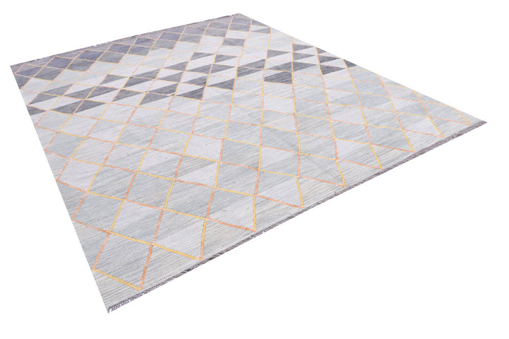 Multi Colored Kilim 8' 2 x 9' 11 - No. 57341 - ALRUG Rug Store