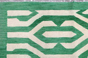 Green Kilim 9' x 11' 11 - No. 57345 - ALRUG Rug Store