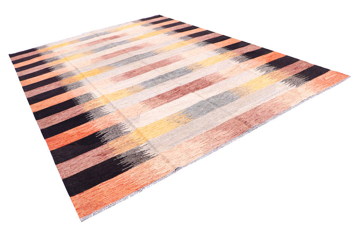 Multi Colored Kilim 9' x 12' 2 - No. 57346 - ALRUG Rug Store