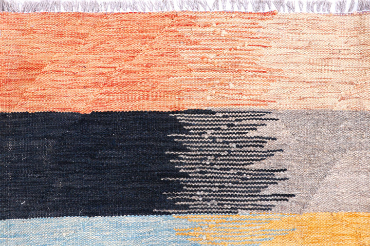 Multi Colored Kilim 9' x 12' 2 - No. 57347 - ALRUG Rug Store