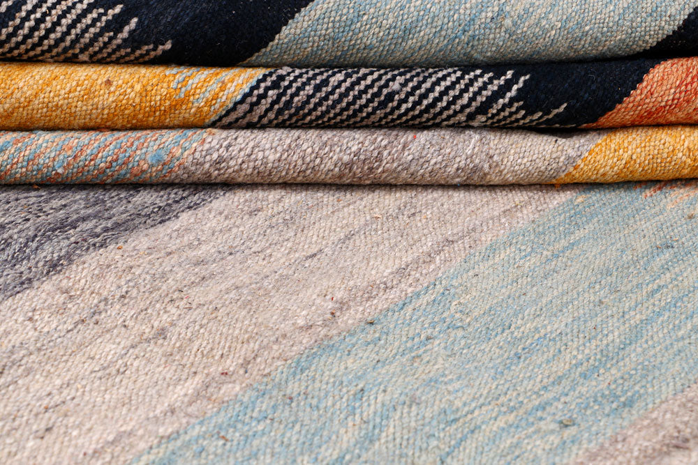 Multi Colored Kilim 9' x 12' 2 - No. 57347 - ALRUG Rug Store