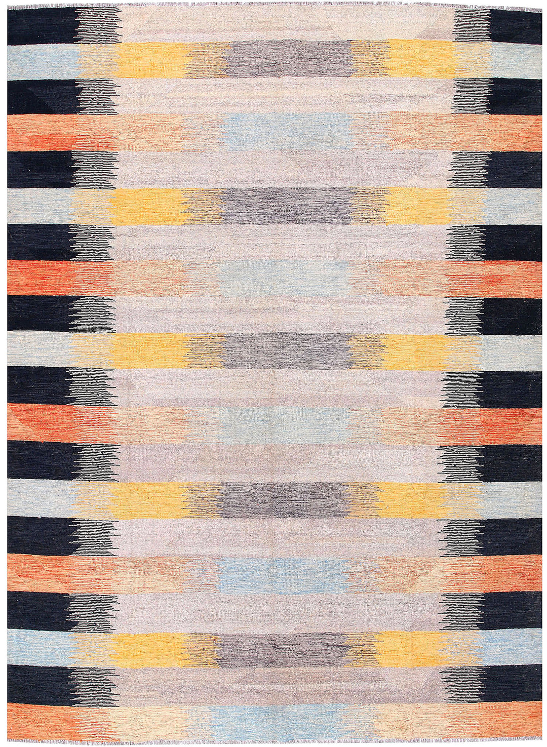 Multi Colored Kilim 9' x 12' 2 - No. 57347 - ALRUG Rug Store