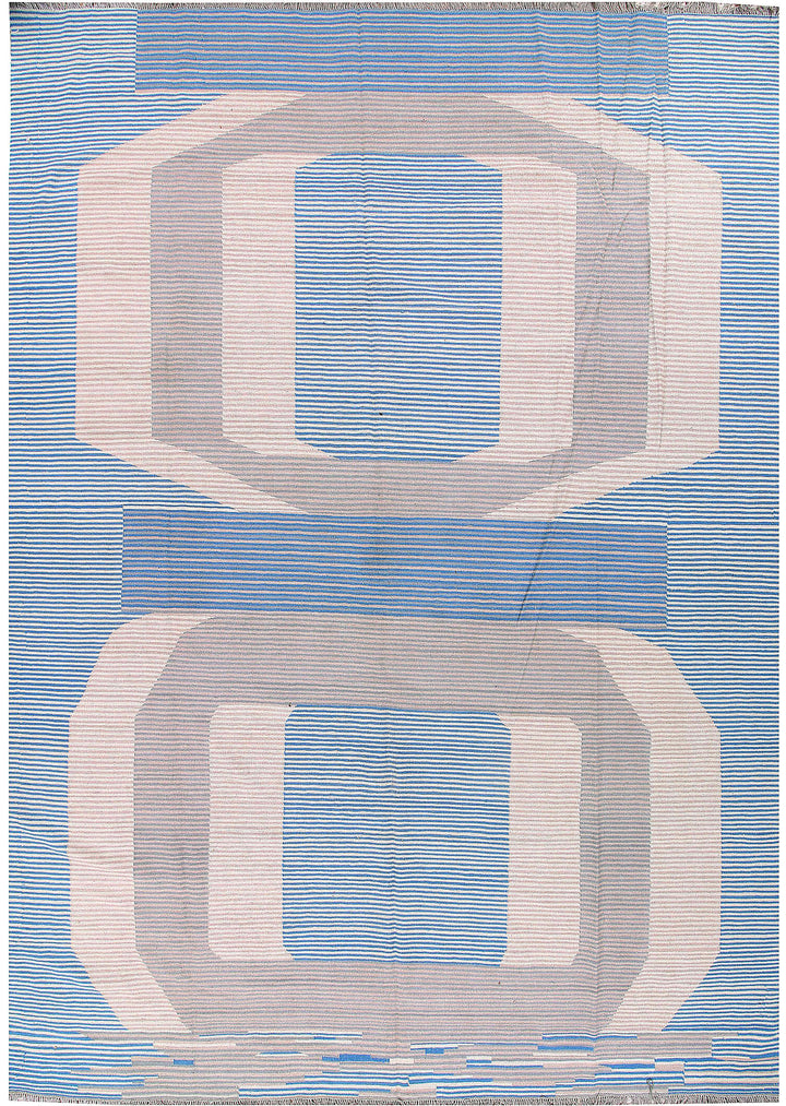 Multi Colored Kilim 10' x 13' 8 - No. 57348 - ALRUG Rug Store