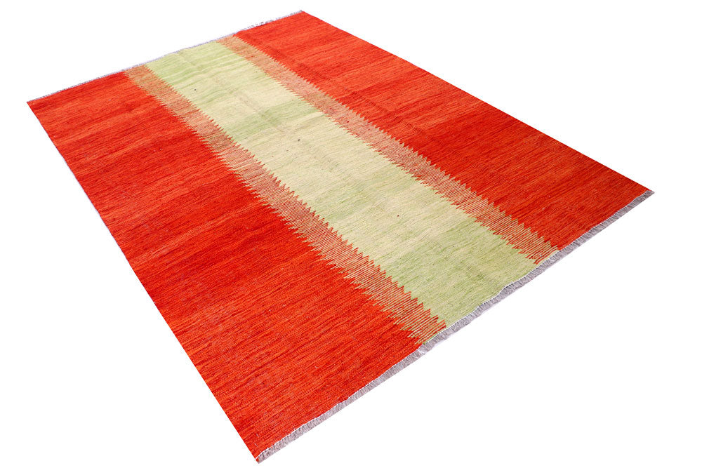 Multi Colored Kilim 5' 7 x 7' 10 - No. 57351 - ALRUG Rug Store