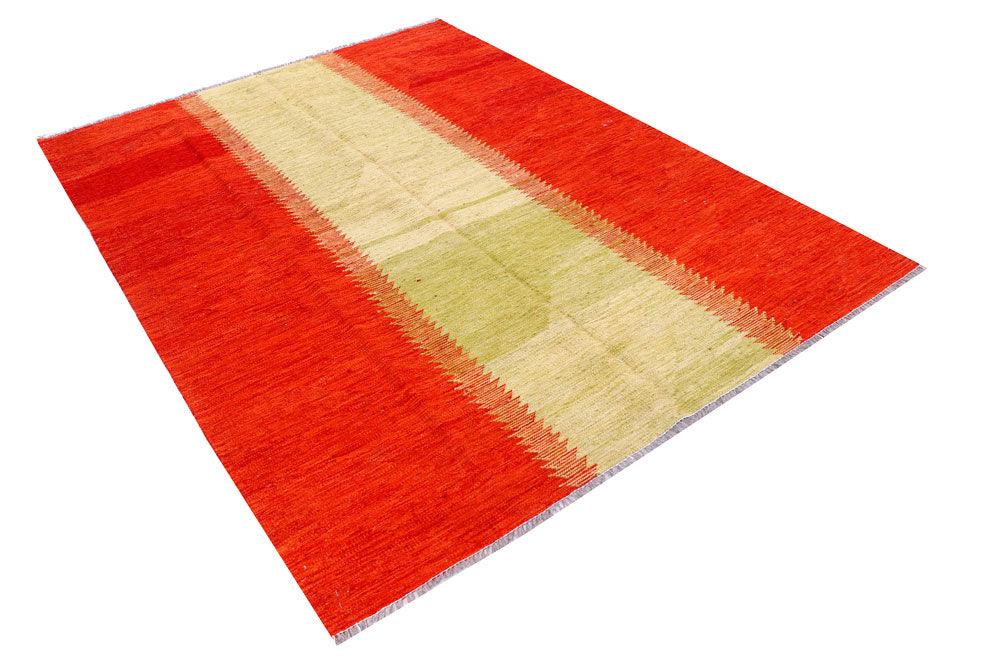 Multi Colored Kilim 5' 9 x 7' 10 - No. 57352 - ALRUG Rug Store