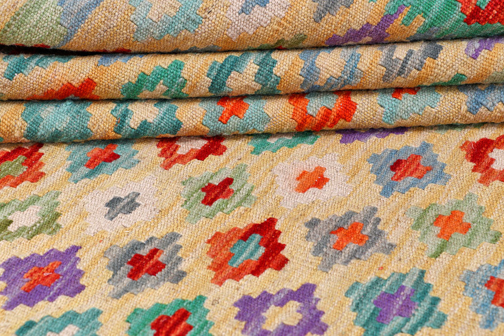 Multi Colored Kilim 8' 2 x 9' 10 - No. 57353 - ALRUG Rug Store