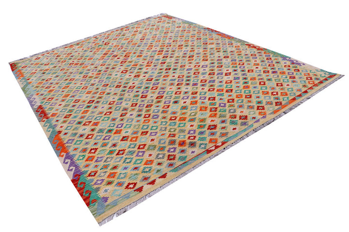 Multi Colored Kilim 8' 2 x 9' 10 - No. 57353 - ALRUG Rug Store
