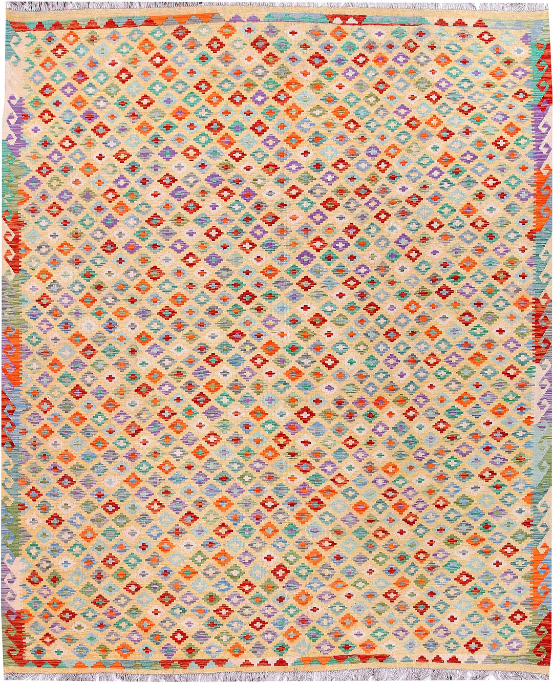 Multi Colored Kilim 8' 2 x 9' 10 - No. 57353 - ALRUG Rug Store