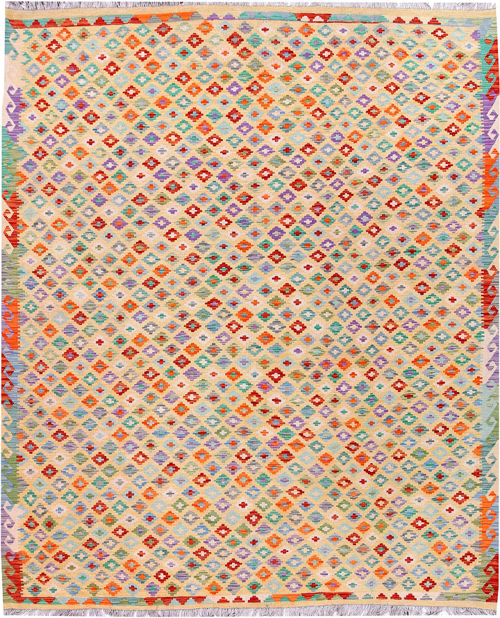 Multi Colored Kilim 8' 2 x 9' 10 - No. 57353 - ALRUG Rug Store